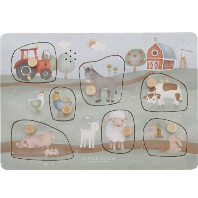 Puzzle sonore en bois Little Farm