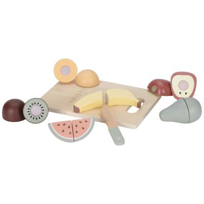 Fruits à découper en bois