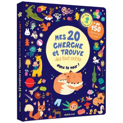 Livre Mes 20 cherches et trouve des tout-petits Qui brillent dans le noir !
