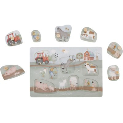 Puzzle sonore en bois Little Farm