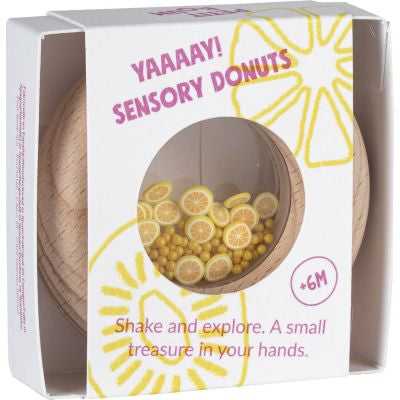 Hochet sensoriel Sensory Donut citrons