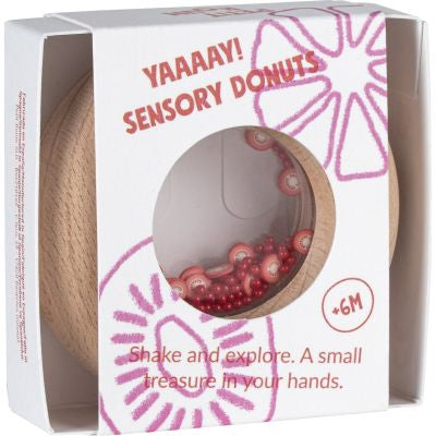 Hochet sensoriel Sensory Donut tomates