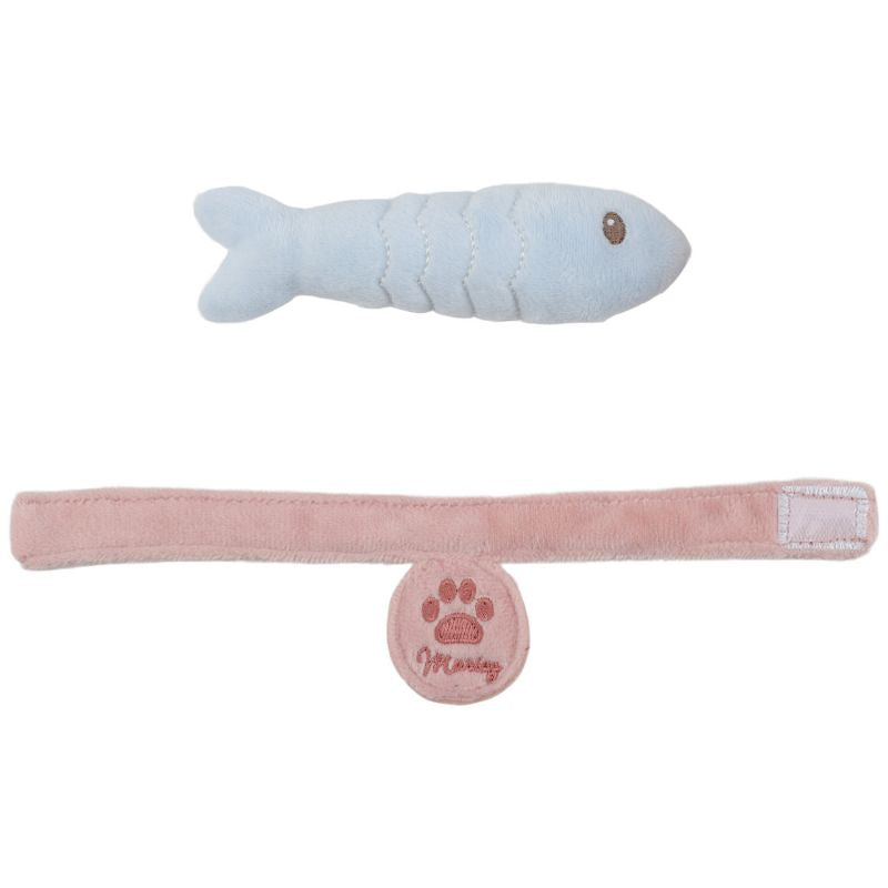 Peluche chat avec sac de transport Marley