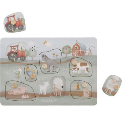 Puzzle sonore en bois Little Farm