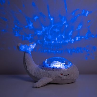 Veilleuse peluche Tranquil Baleine blanc (rechargeable)