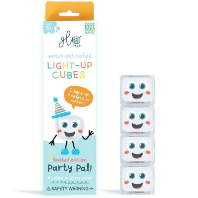 4 cubes lumineux Party Pal blanc