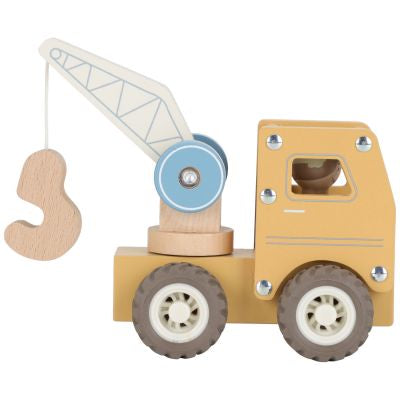 Camion grue en bois