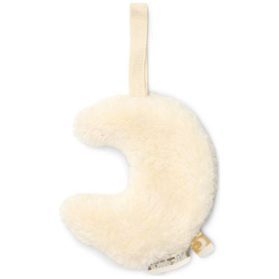 Doudou attache-tétine Lune Pure Soft White