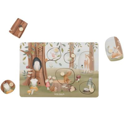 Puzzle sonore en bois FSC Forest Friends