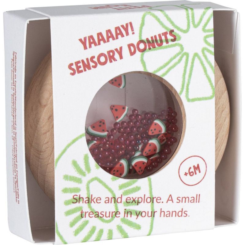 Hochet sensoriel Sensory Donut pastèques