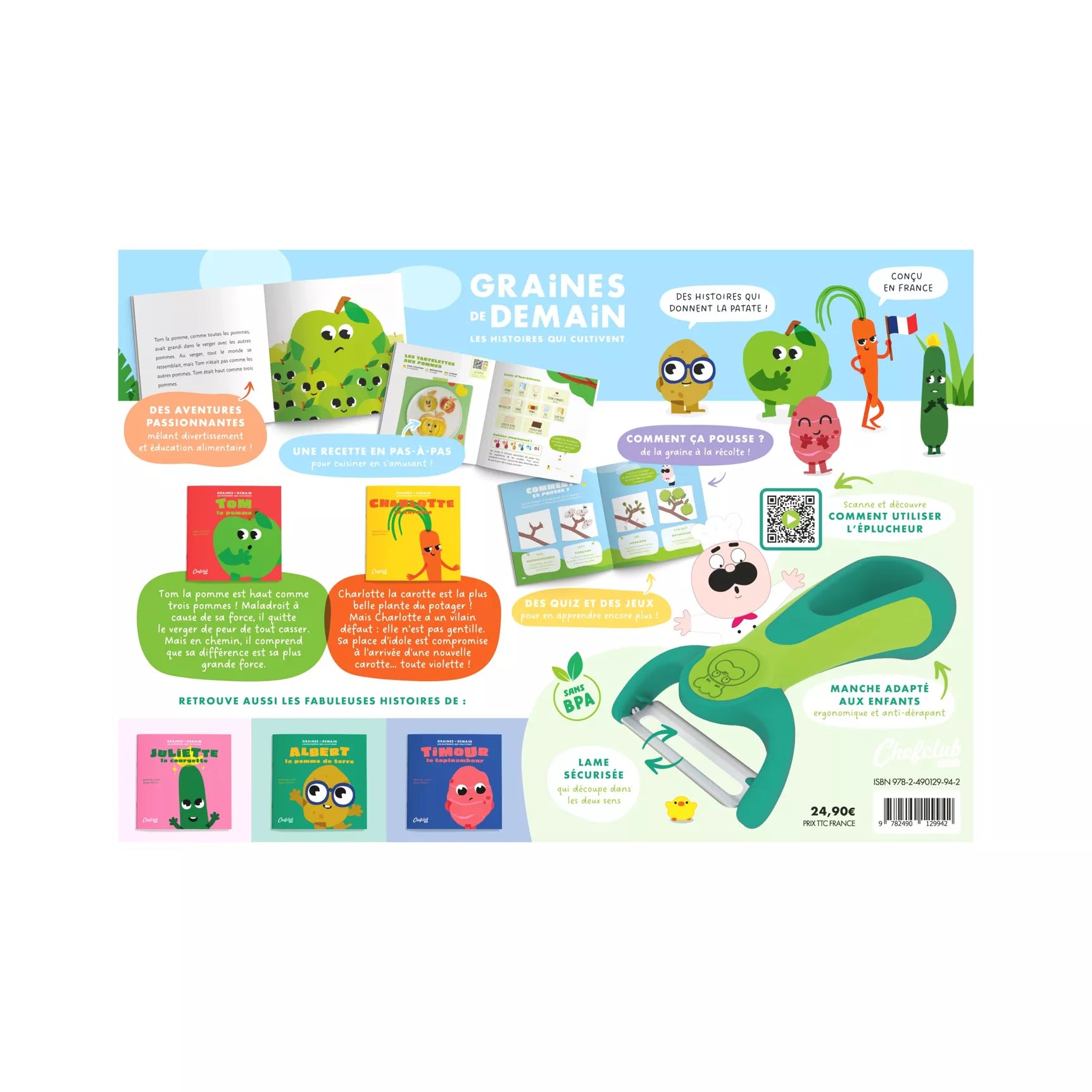 Coffret Graines de Demain et son éplucheur