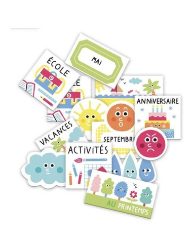 Ma première pochette d'aimants calendrier de la semaine