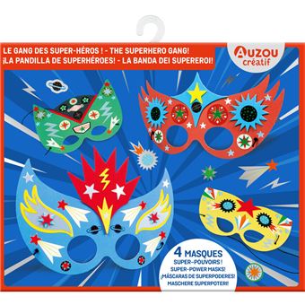 Masques à décorer - le gang des super-héros