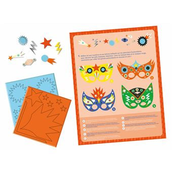 Masques à décorer - le gang des super-héros