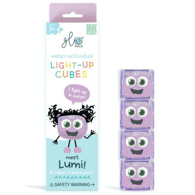 4 cubes lumineux Lila violet