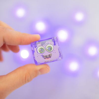 4 cubes lumineux Lila violet