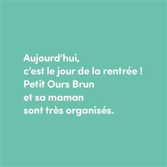 Livre Petit Ours Brun va à l'école