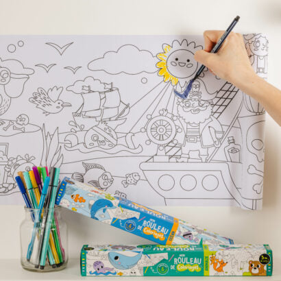 Mon rouleau de coloriages adhésif – Océan