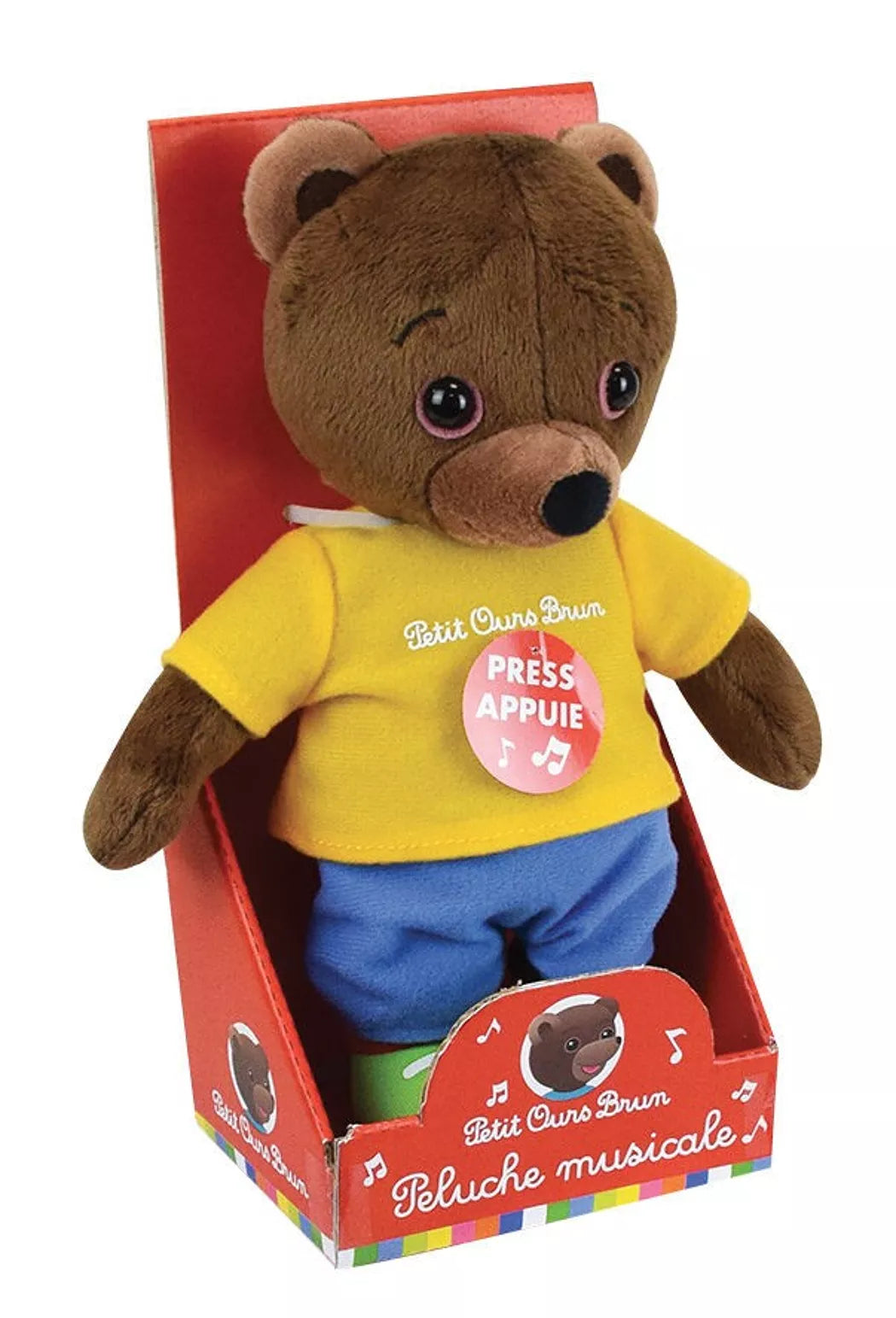 Petit Ours Brun peluche musicale 21 cm
