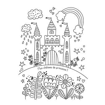 Mes planches d'artiste à colorier - merveilleuses princesses