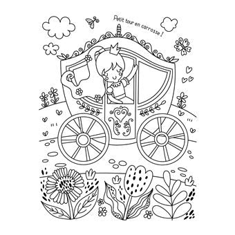 Mes planches d'artiste à colorier - merveilleuses princesses