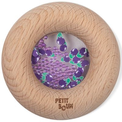 Hochet sensoriel Sensory Donut aubergines