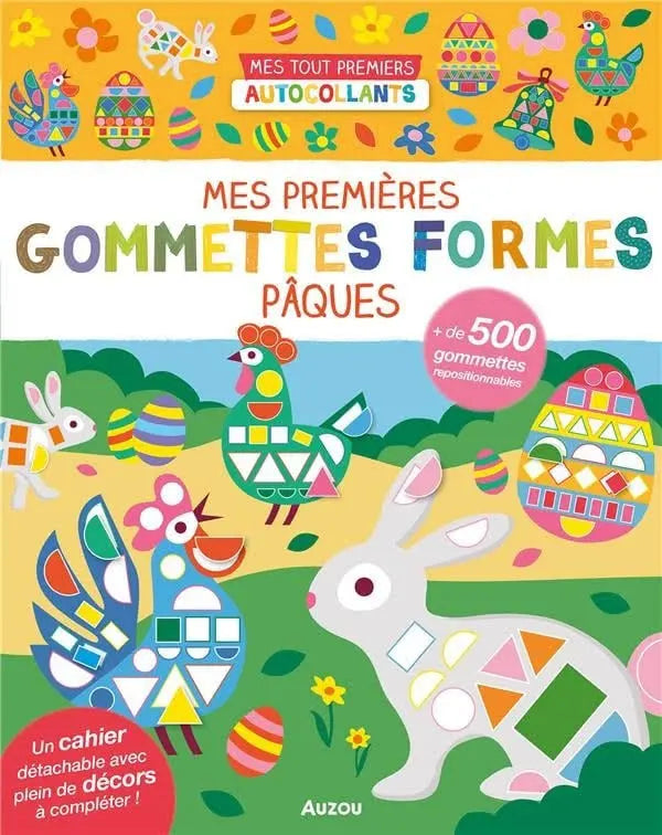 Mes tout premiers autocollants - 500 gommettes formes - paques