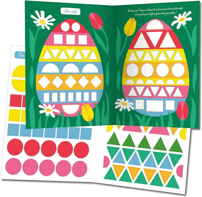 Mes tout premiers autocollants - 500 gommettes formes - paques