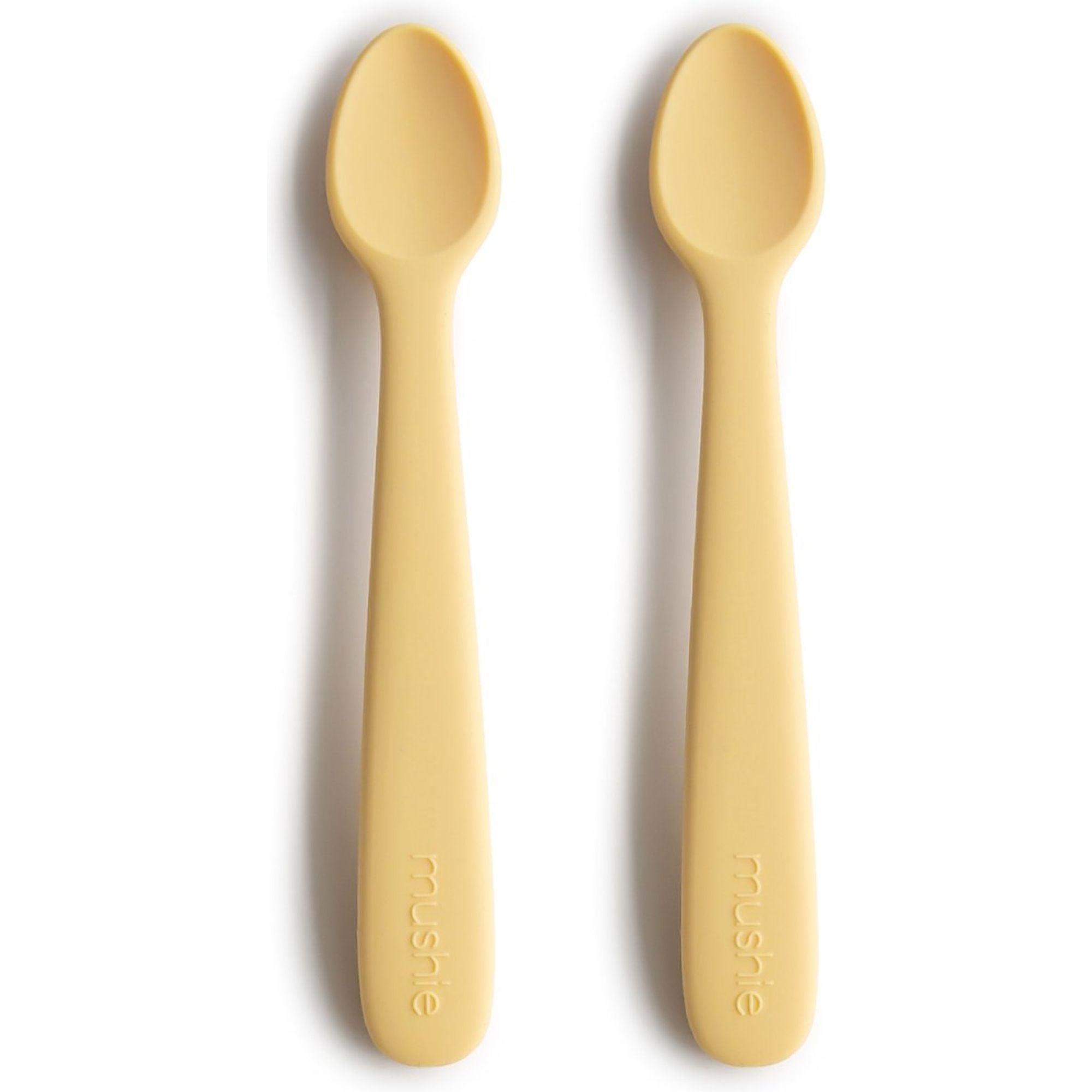 Lot de 2 cuillères bébé en silicone
- Jonquille pâle